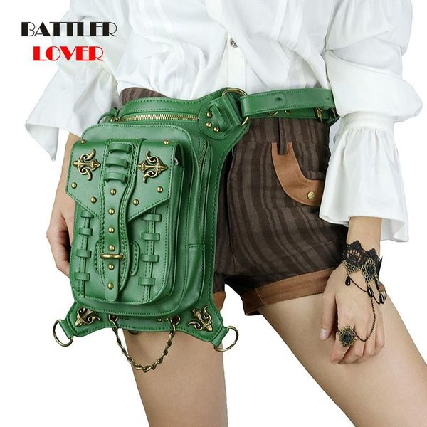 vintage steampunk waist bags punk rivets shoulder bag man cool gothic green pu leather travel bag men womens motorcycle leg bags
vintage steampunk waist bags punk rivets shoulder bag man cool gothic green pu leather travel bag men womens motorcycle leg bags