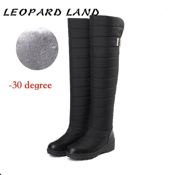 boots leopard land winter warm down snow women girls lady casual flat bottom 51cm over the knee high cotton shoes hx1, Black
boots leopard land winter warm down snow women girls lady casual flat bottom 51cm over the knee high cotton shoes hx1, Black
