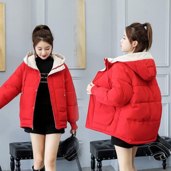 women's down & parkas winter jacket ladies fashion cotton padded parker hooded solid color female 2021 women, Black
women's down & parkas winter jacket ladies fashion cotton padded parker hooded solid color female 2021 women, Black