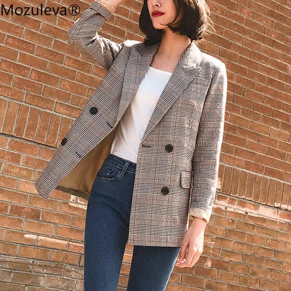 mozuleva vintage bouble breasted plaid women blazer thicken autumn winter jackets female suits coat 2020 work high quality, White;black
mozuleva vintage bouble breasted plaid women blazer thicken autumn winter jackets female suits coat 2020 work high quality, White;black
