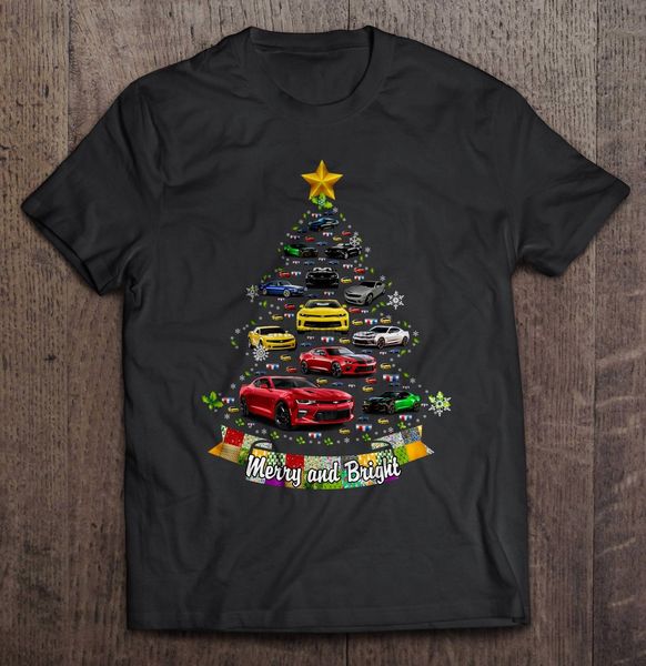men funny t shirt fashion tshirt merry and bright camaro christmas tree women t-shirt sport hooded sweatshirt hoodie