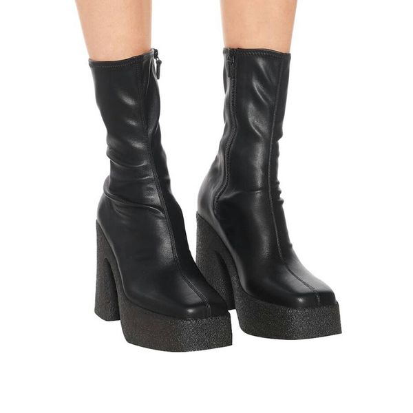 2020 platform elastic stretch high heels women's ankle designed heel short chunky party boots nhjv, Black
2020 platform elastic stretch high heels women's ankle designed heel short chunky party boots nhjv, Black