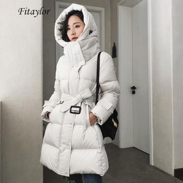fitaylor new winter women large natural raccoo fur collar ultra light 90% white duck down parka slim warm down outwear with belt, Black
fitaylor new winter women large natural raccoo fur collar ultra light 90% white duck down parka slim warm down outwear with belt, Black