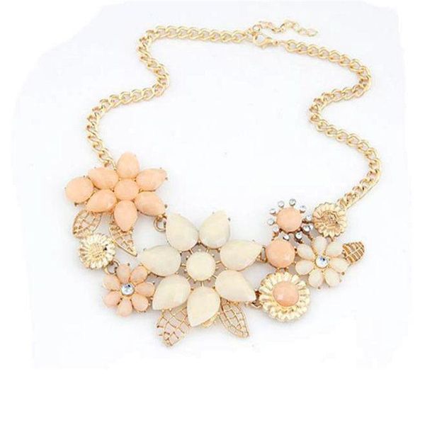 europe and america bohemian fashion flowers jelly necklace temperament ladies jewelry, Silver
europe and america bohemian fashion flowers jelly necklace temperament ladies jewelry, Silver