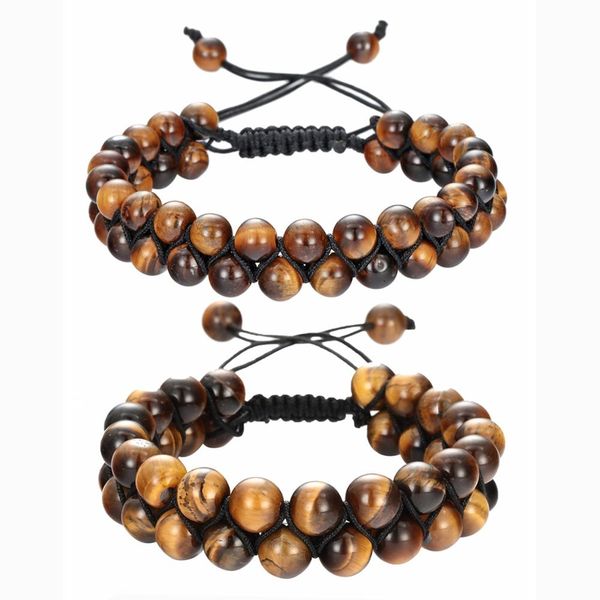 ashmita 1pcs double layers healing gem stone crystal bead bracelet handmade braided adjustable macrame bracelets 8mm 6mm, Black
ashmita 1pcs double layers healing gem stone crystal bead bracelet handmade braided adjustable macrame bracelets 8mm 6mm, Black