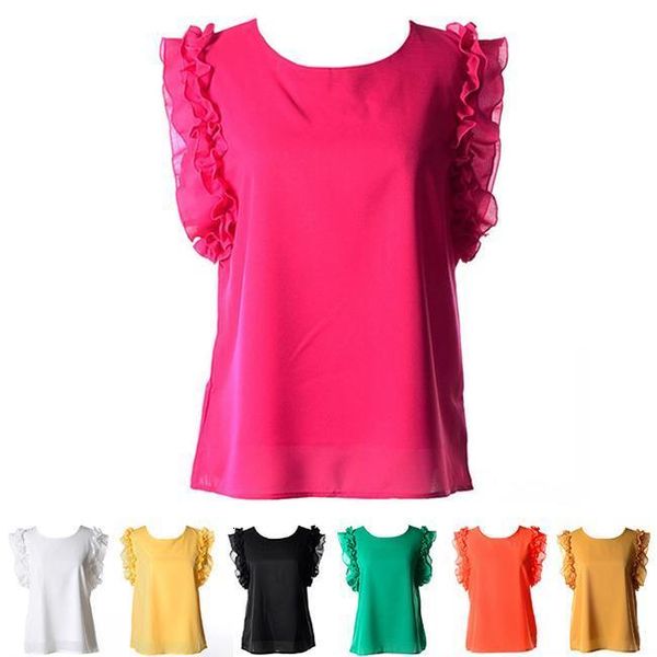 women o neck lotus leaf pullover chiffon blouse female shirt women blusas femininos casual summer chiffon shirts, White
women o neck lotus leaf pullover chiffon blouse female shirt women blusas femininos casual summer chiffon shirts, White