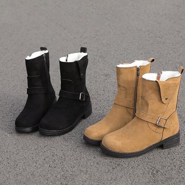 short plush mid-calf boots winter warm flock women shoes ladies thick fur platform snow boots side zipper female shoe 2020 new, Black
short plush mid-calf boots winter warm flock women shoes ladies thick fur platform snow boots side zipper female shoe 2020 new, Black