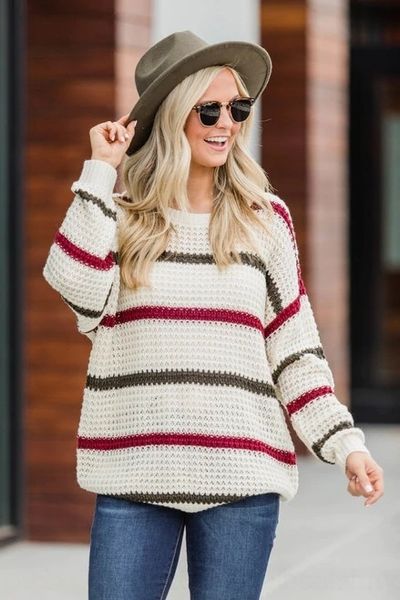 2wdhc new fashion and versatile crew fashion pullover comfortable women new neck and versatile crew pullo striped sweater comfortable stripe, White;black
2wdhc new fashion and versatile crew fashion pullover comfortable women new neck and versatile crew pullo striped sweater comfortable stripe, White;black