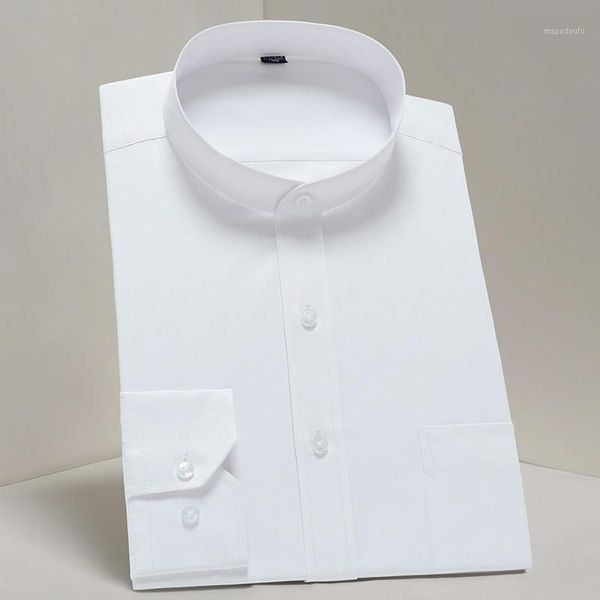 men's casual standard-fit long-sleeve band-collar shirt single patch pocket elegant fashion white work office basic dress shirts1, White;black
men's casual standard-fit long-sleeve band-collar shirt single patch pocket elegant fashion white work office basic dress shirts1, White;black