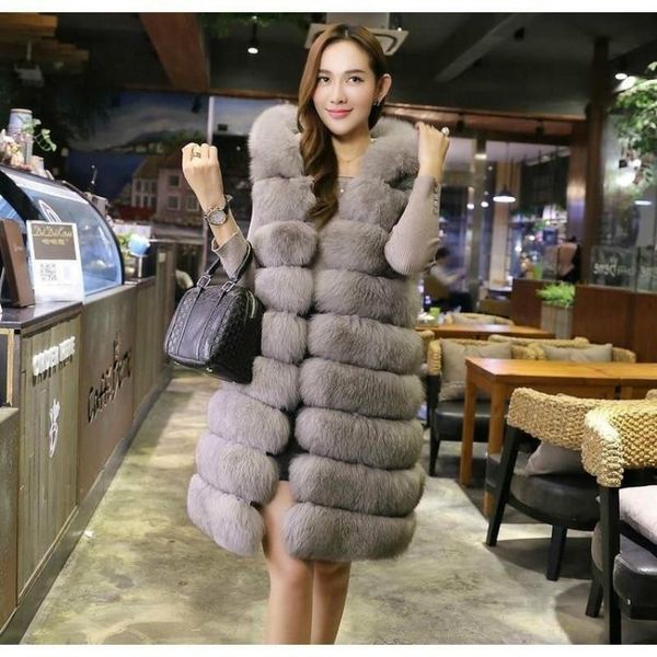 long fur vest winter women luxury faux fur vest furry slim woman fake plus size faux y15, Black
long fur vest winter women luxury faux fur vest furry slim woman fake plus size faux y15, Black