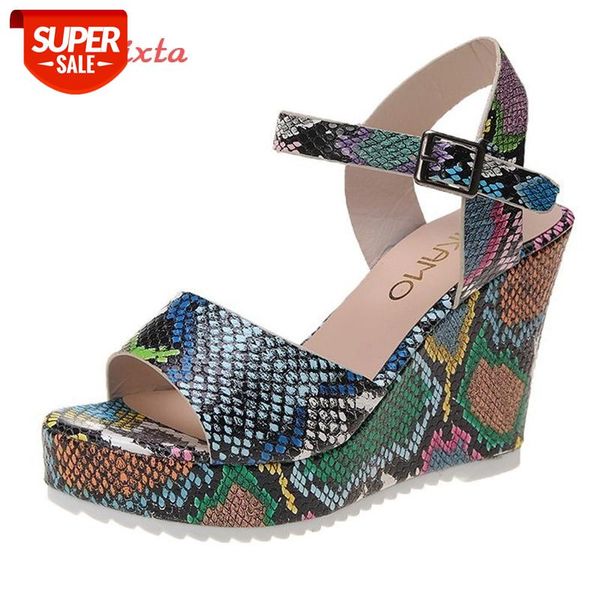 aphixta 10cm / 3.94inch fashion wedge heel sandals for women open toe buckle snake leather platform wedge sandals women #is2o, Black
aphixta 10cm / 3.94inch fashion wedge heel sandals for women open toe buckle snake leather platform wedge sandals women #is2o, Black