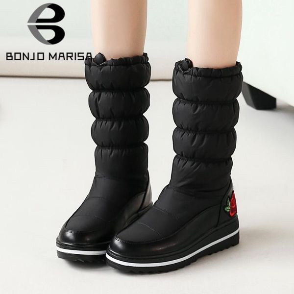 boots bonjomarisa lady fashion mid calf wedges round toe platform patchwork casual women rose floral winter shoes woman1, Black
boots bonjomarisa lady fashion mid calf wedges round toe platform patchwork casual women rose floral winter shoes woman1, Black