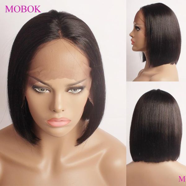 lace wigs mobok straight front wig t part bob human hair 180% remy brazilian frontal pre plucked for women, Black;brown
lace wigs mobok straight front wig t part bob human hair 180% remy brazilian frontal pre plucked for women, Black;brown