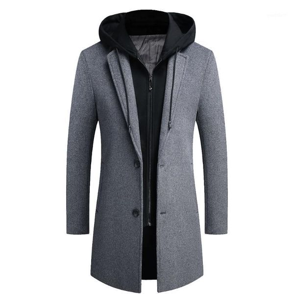 kissqiqi mens wool blend detachable hooded trench coat long warm fashion casual overcoat jacket1, Black
kissqiqi mens wool blend detachable hooded trench coat long warm fashion casual overcoat jacket1, Black