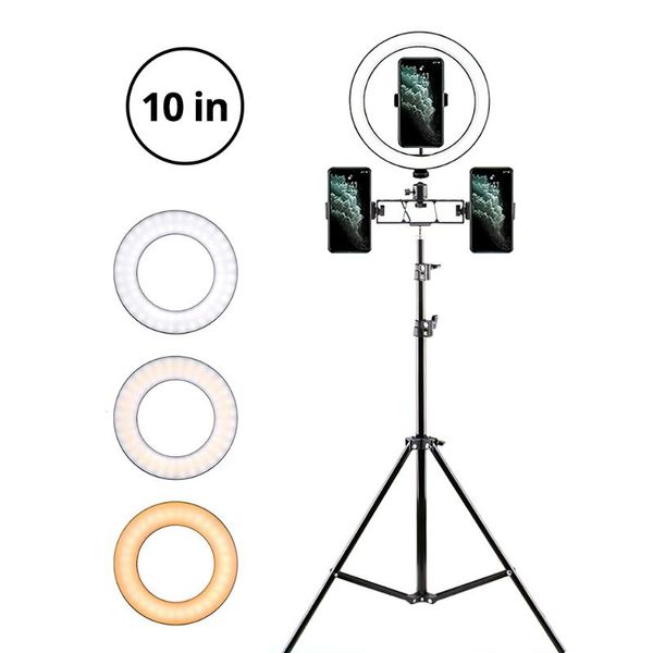 ring light 26cm deskfill light 10inch usb video 3200-5500k with 160cm tripod two phone holder for selfie study stream
ring light 26cm deskfill light 10inch usb video 3200-5500k with 160cm tripod two phone holder for selfie study stream