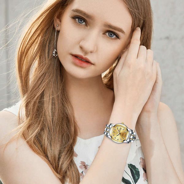 fashion new women's simple watch business trend waterproof lovers watch women's double calendar, Slivery;brown
fashion new women's simple watch business trend waterproof lovers watch women's double calendar, Slivery;brown
