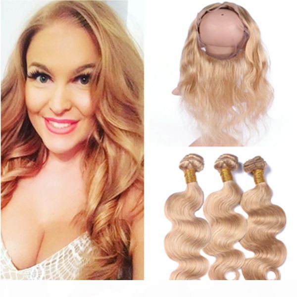body wave honey blonde 360 lace band frontal closure 22.5x4x2 with 3bundles #27 virgin brazilian human hair with 360 full lace closure, Black;brown
body wave honey blonde 360 lace band frontal closure 22.5x4x2 with 3bundles #27 virgin brazilian human hair with 360 full lace closure, Black;brown