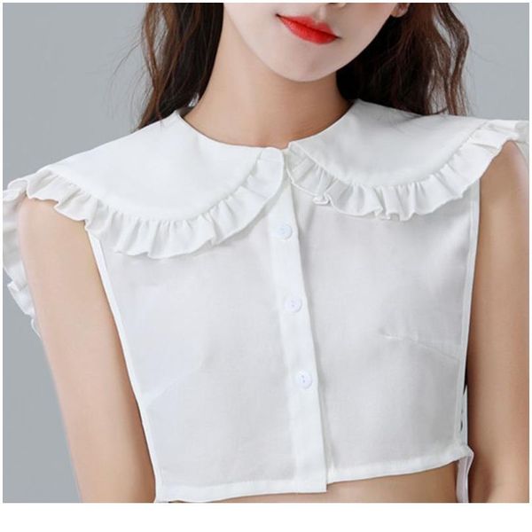 women girls doll detachable fake collar ruffles lapel shawl shoulder wrap shirt wom jllama, Blue;red
women girls doll detachable fake collar ruffles lapel shawl shoulder wrap shirt wom jllama, Blue;red