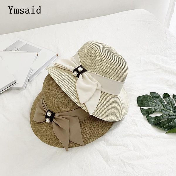 wide brim hats summer sun hat for women straw fashion pearl bow beach girl boater foldable uv packable travel cap, Blue;gray
wide brim hats summer sun hat for women straw fashion pearl bow beach girl boater foldable uv packable travel cap, Blue;gray