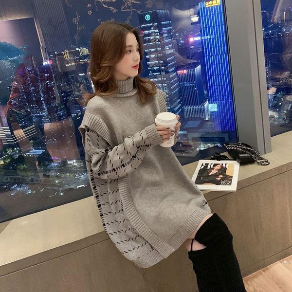 women's sweaters women long sleeve fashion patterns print loose oversize ladies 2021 jumpers t055, White;black
women's sweaters women long sleeve fashion patterns print loose oversize ladies 2021 jumpers t055, White;black
