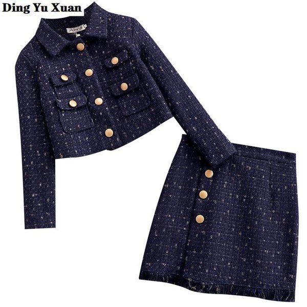 luxury womens vintage tweed skirt suit temperament runway cropped jacket coat and skirts autumn winter blue 2 piece set clothing, White
luxury womens vintage tweed skirt suit temperament runway cropped jacket coat and skirts autumn winter blue 2 piece set clothing, White