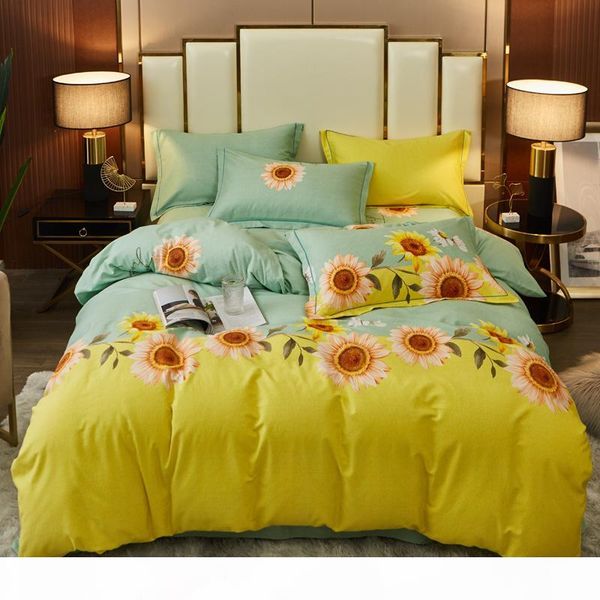 home textile sunflowers bedding set flower duvet cover bed sheet set 100%cotton twin full king bedding for autumn winter
home textile sunflowers bedding set flower duvet cover bed sheet set 100%cotton twin full king bedding for autumn winter