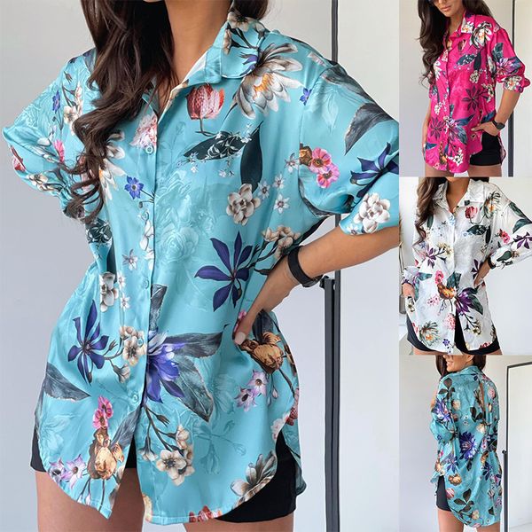 spot 2022 fashionable new printed long-sleeved lapel women's shirt women's clothing, White
spot 2022 fashionable new printed long-sleeved lapel women's shirt women's clothing, White