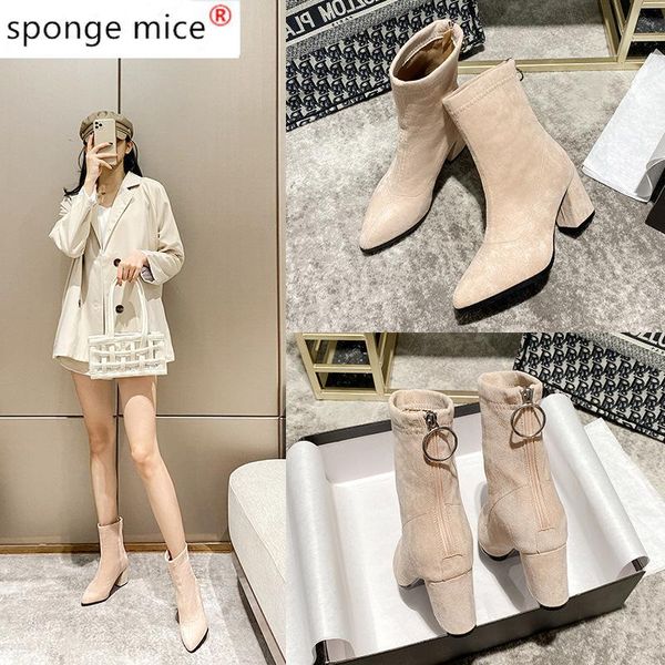 2020 весенняя мода женщины boots beige острым носом пряжа упругие ботильоны толстые каблуки обуви осень зима носки женские, Black
2020 весенняя мода женщины boots beige острым носом пряжа упругие ботильоны толстые каблуки обуви осень зима носки женские, Black
