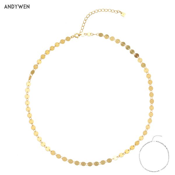andywen 925 sterling silver 4mm coins charms choker necklace chains luxury women fashion rock punk jewelry for european wedding q0531
andywen 925 sterling silver 4mm coins charms choker necklace chains luxury women fashion rock punk jewelry for european wedding q0531