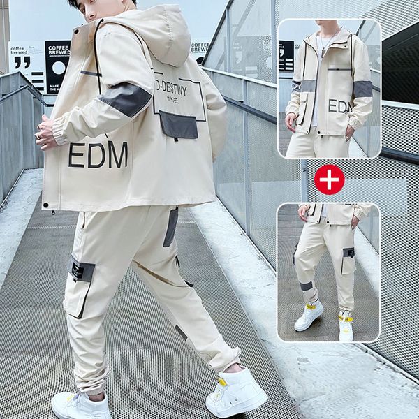 spring autumn sportswear men printed tracksuit 2021 casual fashion men's set jacket+pants mens streetwear tracks suit, Gray
spring autumn sportswear men printed tracksuit 2021 casual fashion men's set jacket+pants mens streetwear tracks suit, Gray