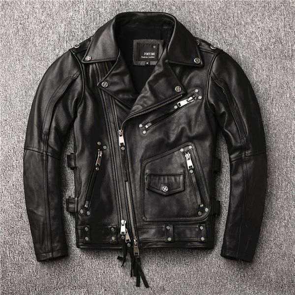 2020 new brand motor biker coat.plus size cowhide jacket,cool genuine leather clothes.quality leather jackets lj201029, Black
2020 new brand motor biker coat.plus size cowhide jacket,cool genuine leather clothes.quality leather jackets lj201029, Black