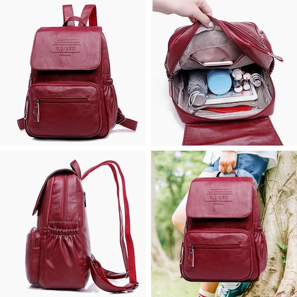 2019 new genuine leather women backpack for teenager girl large capacity multifunction school backpack sheepskin travel mochila
2019 new genuine leather women backpack for teenager girl large capacity multifunction school backpack sheepskin travel mochila