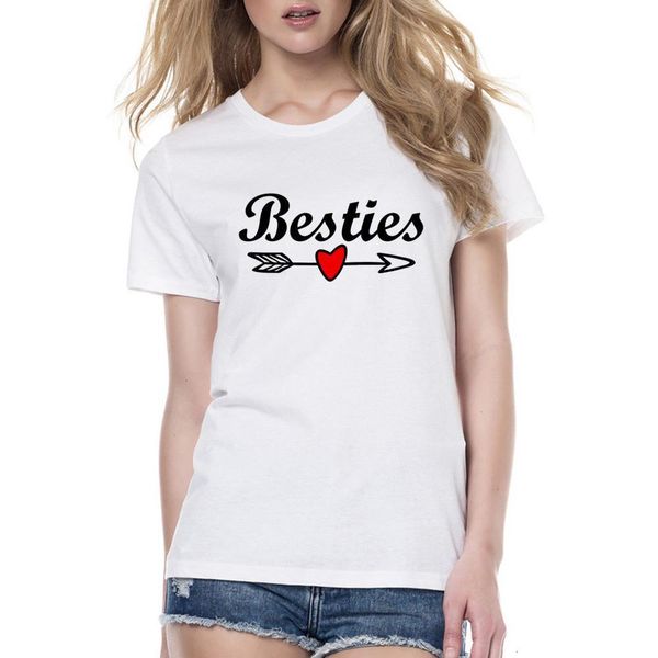 es casual letter printed friend t-shirt bff sister women girls lovers couples tee shirt femme clothes, White
es casual letter printed friend t-shirt bff sister women girls lovers couples tee shirt femme clothes, White