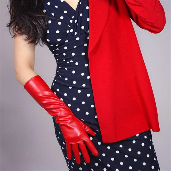 five fingers gloves 40cm women red leather medium and long section above the made of artificial sheepskin pu unlined 3-pudh40, Blue;gray
five fingers gloves 40cm women red leather medium and long section above the made of artificial sheepskin pu unlined 3-pudh40, Blue;gray