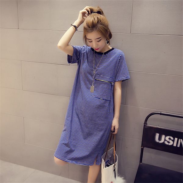 2021 new summer dressed in striped cotton t female shirt short casual sleeve plus size 6xl 7xl dresses wxf997 331t, Black;gray
2021 new summer dressed in striped cotton t female shirt short casual sleeve plus size 6xl 7xl dresses wxf997 331t, Black;gray