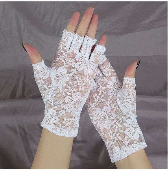 fashion summer female half finger sunscreen short lace women driving flower pattern fingerless sun gloves, Blue;gray
fashion summer female half finger sunscreen short lace women driving flower pattern fingerless sun gloves, Blue;gray