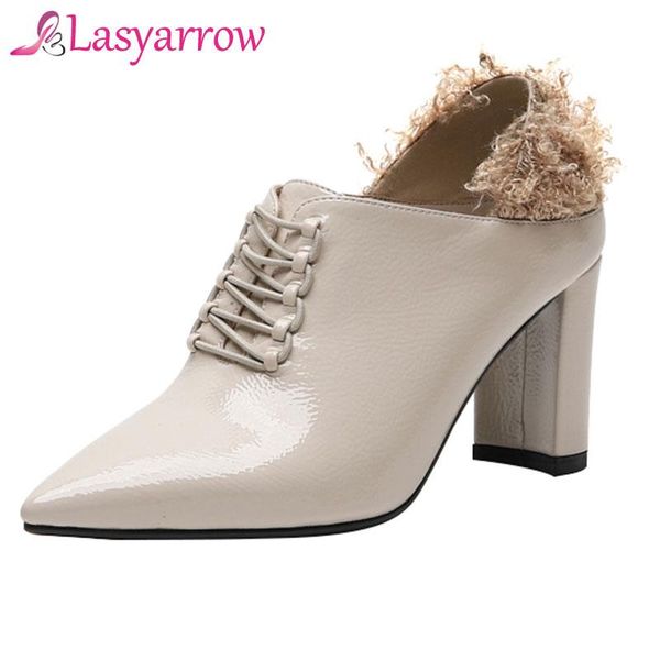dress shoes lasyarrow women heel high pumps pointed toe office ladies black patent leather plus size classic j378
dress shoes lasyarrow women heel high pumps pointed toe office ladies black patent leather plus size classic j378