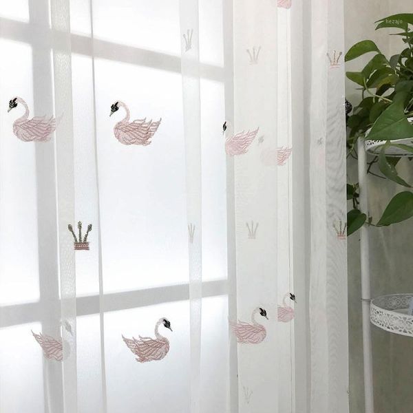 curtain & drapes finished tulle sheer voile curtains for living room window screen swan embroidery pink blue yarn embroidered girls1
curtain & drapes finished tulle sheer voile curtains for living room window screen swan embroidery pink blue yarn embroidered girls1