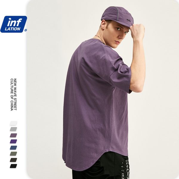 inf men's clothing | 2020 spring and summer tide brand new casual irregular hem front short back long loose short sleeve t-shirt for me, White
inf men's clothing | 2020 spring and summer tide brand new casual irregular hem front short back long loose short sleeve t-shirt for me, White