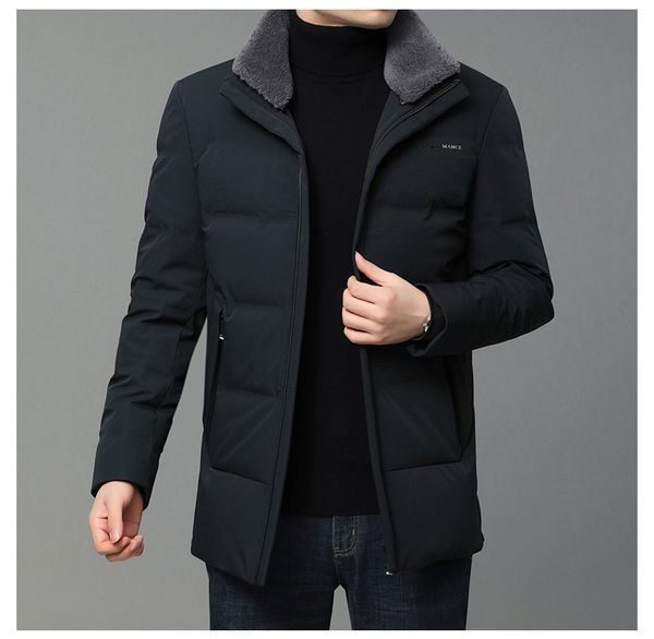 2020 winter new men's casual down jacket fashion lapel lamb wool thick warm jacket quality assurance, Black
2020 winter new men's casual down jacket fashion lapel lamb wool thick warm jacket quality assurance, Black