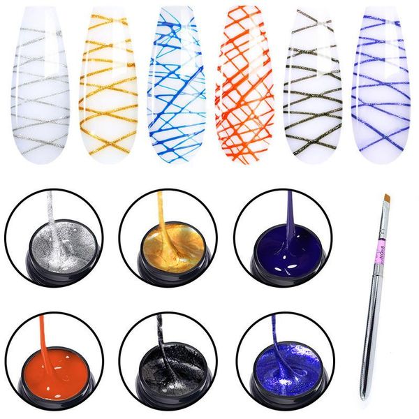 nail art kits elite99 5ml metallic spider silk gel polish set drawing painting hybrid varnishes soak off pulling lacquer
nail art kits elite99 5ml metallic spider silk gel polish set drawing painting hybrid varnishes soak off pulling lacquer