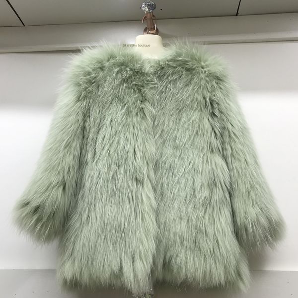 new quality genuine jacket real factory knit fur natural coat women raccoon girls overcoat rkpls, Black
new quality genuine jacket real factory knit fur natural coat women raccoon girls overcoat rkpls, Black