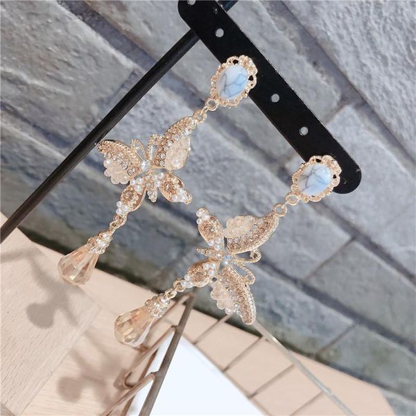 linmouge korean butterfly 2021 new pearl rhinestone drop earring shell flowers for women elegant tassel jewelry gifts ef189, Golden;silver
linmouge korean butterfly 2021 new pearl rhinestone drop earring shell flowers for women elegant tassel jewelry gifts ef189, Golden;silver
