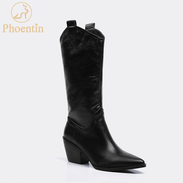 phoentin british style mid-calf boots wedge woman 2020 pointed toe slip on fall shoes ladies pu leather black plus size ft752
phoentin british style mid-calf boots wedge woman 2020 pointed toe slip on fall shoes ladies pu leather black plus size ft752