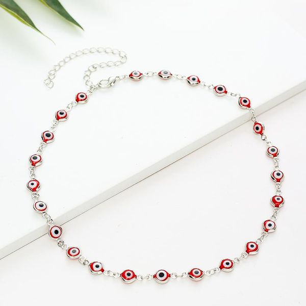chokers 2021 turkish devil's eye necklace female short red clavicle chain pendant mori temperament simple girlfriends lover gift, Golden;silver
chokers 2021 turkish devil's eye necklace female short red clavicle chain pendant mori temperament simple girlfriends lover gift, Golden;silver