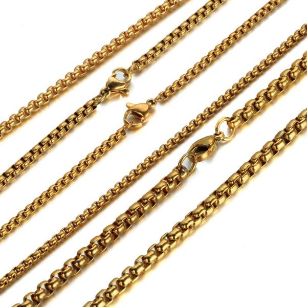 matching pendant necklace simple design 316l stainless steel gold plated box chain necklace 2/3/4/5/7mm 16-40inch, Silver
matching pendant necklace simple design 316l stainless steel gold plated box chain necklace 2/3/4/5/7mm 16-40inch, Silver