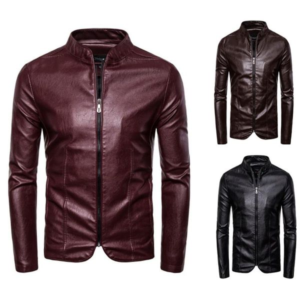 men's fur & faux men leather jackets and coats arrival 2021 fashion trend: motorcycle coat with standing collar, Black
men's fur & faux men leather jackets and coats arrival 2021 fashion trend: motorcycle coat with standing collar, Black