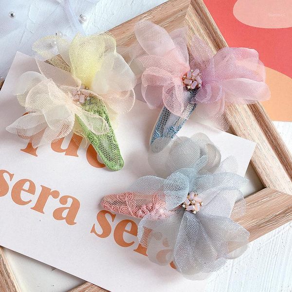 hair accessories sweet children hairpin cute cream gauze crystal lace flowers clip simple barrettes for girl fashion accessories1, Slivery;white 
hair accessories sweet children hairpin cute cream gauze crystal lace flowers clip simple barrettes for girl fashion accessories1, Slivery;white