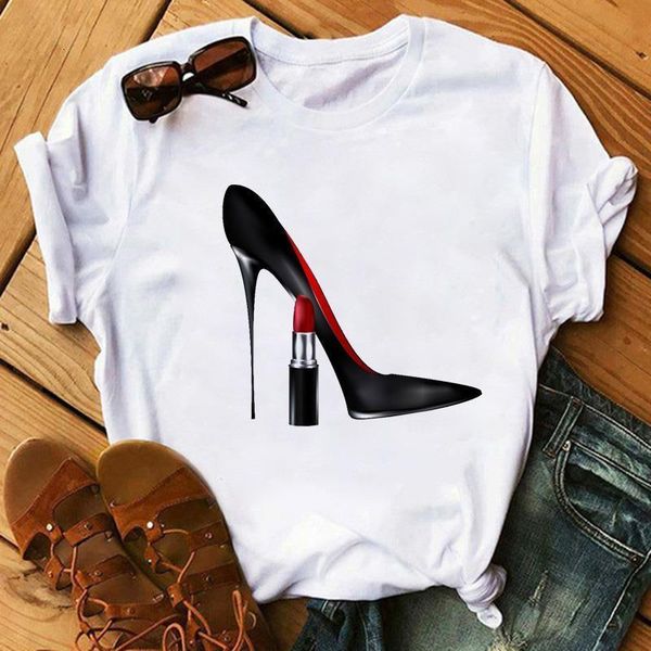 watercolor high heels shoes print vogue t shirt femme t-shirt women 90s hip hop punk o-neck shirt hipster streetwear, White
watercolor high heels shoes print vogue t shirt femme t-shirt women 90s hip hop punk o-neck shirt hipster streetwear, White