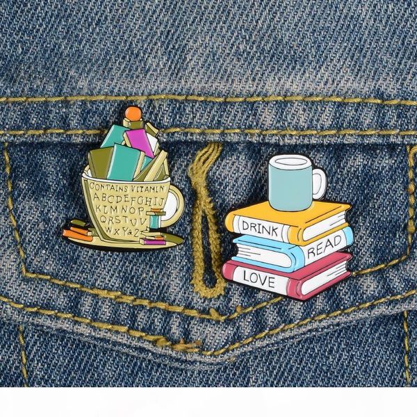 cute small book coffee funny enamel brooches pins for women christmas demin shirt decor brooch pin metal kawaii badge fashion jewelry, Gray
cute small book coffee funny enamel brooches pins for women christmas demin shirt decor brooch pin metal kawaii badge fashion jewelry, Gray
